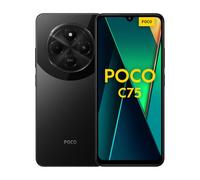Xiaomi Poco C75 4G Black-Smartphone 6+128GB, 2.0GHz, Pantalla inmersiva de 6.9 Pulgadas, batería masiva de 5160 mAh, cámara Dual Transparente de 50 MP AI, Potente procesador Octa-Core (versión del
