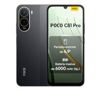 XIAOMI POCO C81 Pro Smartphone 4+256 GB Negro Batería de 6000 mAh