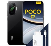 XIAOMI POCO F7 - Smartphone de 12+512GB, Cámara Sony de 50 MP con OIS, Pantalla AMOLED de 6,83'' 1.5K a 120Hz, Snapdragon 8s Gen 4, Hypercharge 90W, Cargador Incluido, Negro (Versión ES)