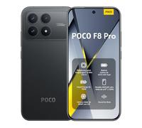 XIAOMI POCO F8 Pro - Smartphone de 12+512GB, Triple cámara de 50MP con OIS, Pantalla AMOLED de 6,59” 120Hz, Snapdragon 8 Elite, Hypercharge 100W, Cargador no Incluido, Negro (Versión ES)