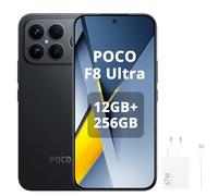 XIAOMI POCO F8 Ultra Smartphone 12+256GB, Snapdragon 8 Elite Gen 5, 6.85" 120Hz AMOLED Display, Hypercharge 100W Charging and 50W Wireless, Black, Incluso 67 W Charger
