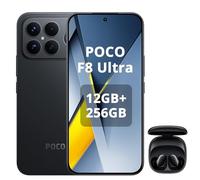 XIAOMI POCO F8 Ultra Smartphone 12+256GB, Snapdragon 8 Elite Gen 5, 6.85" 120Hz AMOLED Display, Hypercharge 100W Charging and 50W Wireless, Charger Not Included, Black, Incluso Smart Earphone