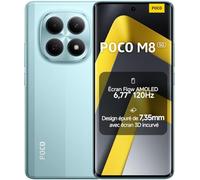XIAOMI POCO M8 5G Smartphone, 8+ 512 GB, Verde, Teléfono, IP66, Resistente al Polvo y al Agua, Batería Masiva de 5520 mAh, 6.77", 120Hz, 45W, con Cargador, sin NFC