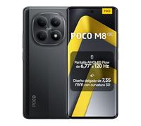 XIAOMI POCO M8 5G - Smartphone de 8+256GB, Pantalla de 6,77" 120Hz Flow AMOLED, Snapdragon 6 Gen 3, cámara Dual de 50MP IA, Carga Turbo de 45W, Cargador no Incluido, Negro (Versión ES)