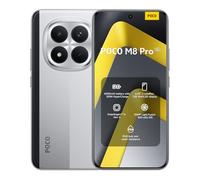 XIAOMI POCO M8 Pro 5G Smartphone 12GB+512GB, 6.83" CrystalRes 1.5K AMOLED Display, Snapdragon® 7s Gen 4, 50MP Light Fusion 800 with OIS, 6500mAh Battery, Supports 100W HyperCharge. (Sliver)