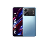 Xiaomi Poco X5 5G + 4G Volte Global Unlocked (256 GB + 8 GB) gsm 6.67 Pulgadas 48 MP Triple cámara (Solo Tmobile Mint Tello USA Market) + (Paquete de Cargador rápido para Coche de 51 W) (Azul (Global
