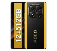 XIAOMI Poco X7 Smartphone 12+512GB, 1.5K 120Hz AMOLED Pantalla Curva CrystalRes, Cámara Principal de 50MP con OIS a Prueba de Polvo, IP68, Batería Grande de 5110mAh -Negro(Cargador no Incluido)