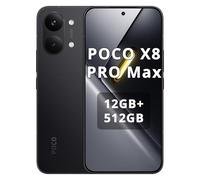XIAOMI Poco X8 Pro Max Smartphone 12 GB + 512 GB, procesador Dimensity 9500s, batería de 8500 mAh, pantalla AMOLED ultra brillante, 50 MP Light Fusion 600, cámara principal con OIS, negro