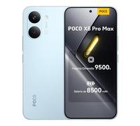 XIAOMI POCO X8 Pro MAX - Smartphone de 12+256GB, Dimensity 9500s, batería de 8500 mAh, Sensor Light Fusion 600 de 50MP con OIS, 1 año de garantía Extra, Cargador no Incluido, Azul (Versión ES)