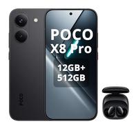 XIAOMI Poco X8 Pro Smartphone 12 GB + 512 GB, procesador Dimensity 8500-Ultra, batería de 6500 mAh, pantalla AMOLED ultra brillante, cámara principal Sony IMX882 de 50 MP con OIS, negro, incluye