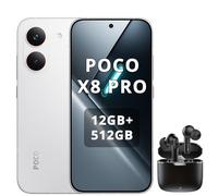 XIAOMI Poco X8 Pro Smartphone 12 GB + 512 GB, procesador Dimensity 8500-Ultra, batería de 6500 mAh, pantalla AMOLED ultra brillante, cámara principal Sony IMX882 de 50 MP con OIS, color blanco