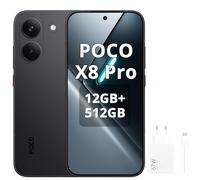 XIAOMI Poco X8 Pro Smartphone 12GB+512GB, procesador Dimensity 8500-Ultra, batería de 6500 mAh, pantalla AMOLED ultra brillante, cámara principal Sony IMX882 de 50 MP con OIS, negro, incluye cargador
