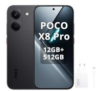 XIAOMI Poco X8 Pro Smartphone 12GB+512GB, procesador Dimensity 8500-Ultra, batería de 6500mAh, pantalla AMOLED ultra brillante, cámara principal Sony IMX882 de 50MP con OIS, Negro, incluye cargador de