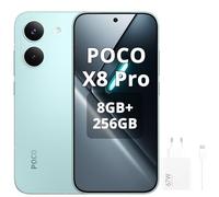 XIAOMI Poco X8 Pro Smartphone 8 GB + 256 GB, procesador Dimensity 8500-Ultra, batería de 6500 mAh, pantalla AMOLED ultra brillante, cámara principal Sony IMX882 de 50 MP con OIS, verde, incluye