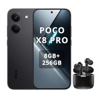 XIAOMI Poco X8 Pro Smartphone 8 GB + 256 GB, procesador Dimensity 8500-Ultra, batería de 6500 mAh, pantalla AMOLED ultra brillante, cámara principal de 50 MP Sony IMX882 con OIS, negro, incluye