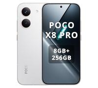 XIAOMI Poco X8 Pro Smartphone 8 GB + 256 GB, procesador Dimensity 8500-Ultra, batería de 6500 mAh, pantalla AMOLED ultra brillante, cámara principal Sony IMX882 de 50 MP con OIS, color blanco