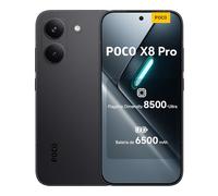 XIAOMI POCO X8 Pro - Smartphone de 8+512GB, Dimensity 8500-Ultra, batería de 6500 mAh, Sensor Sony IMX882 de 50MP con OIS, 1 año de garantía Extra, Cargador no Incluido, Negro (Versión ES)