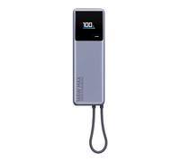 Xiaomi Power Bank Integrated Cable (Cable Integrado) 10000mAh 165W, PowerBank Batería Externa con Capacidad de Auto-Recarga de Hasta 90 W, Puertos Duales con una Salida Máxima Simultánea de hasta 165