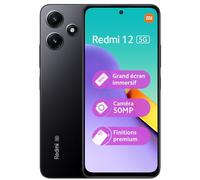 XIAOMI Redmi 12 5G - Smartphone 5G de 8+256GB, Triple cámara de 50 MP, Pantalla de 6.79" FHD+ de 90 Hz, Snapdragon 4 Gen 2, 5000mAh, Negro (Versión ES)