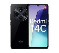 XIAOMI Redmi 14C 4G Smartphone Negro 4+128GB, 2.0GHz, Pantalla de 6.9 Pulgadas, diseño Elegante, cámara Dual AI de 50 MP, batería masiva de 5160 mAh, Carga rápida de 18 W (versión del Reino Unido + 2