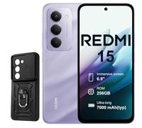 XIAOMI Redmi 15 4G 8+256GB Smartphone - Batería 7000mAh | Pantalla 6.9" FHD+ 120Hz | Snapdragon 685 | Cámara Dual 50MP | Carga Rápida 33W | Diseño Quad-Curve (Púrpura)