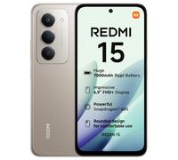 XIAOMI Redmi 15, Smartphone 6+128GB, 6.9 Pulgadas FHD+ 144Hz DotDisplay, Snapdragon 685, cámara Dual AI de 50 MP, batería de 7000 mAh, Titanio, Cargador no Incluido