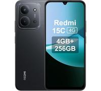 XIAOMI Redmi 15C - Smartphone de 4 + 256 GB, Pantalla de 6,9" 120Hz, cámara de 50MP, 6000mAh, Carga rápida de 33W procesador Octa-Core, Color Negro Midnight