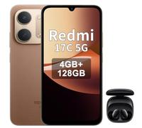 XIAOMI REDMI 17C 5G, Smartphone 4+128 GB, Braun, Batería de 6000 mAh, Carga de 33 W, Incluye Auriculares