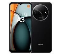 Xiaomi Redmi A3 Smartphone 4 GB+128 GB, 5000 mAh, 90 Hz, frecuencia de actualización de pantalla de 6,71 pulgadas, color negro
