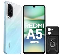 XIAOMI Redmi A5 Smartphone 3+64GB 4G - Pantalla 6.88" FHD+ 120Hz, Cámara IA 32MP, Batería 5200mAh, Desbloqueo Lateral con Huella - Azul (Incluye Funda Protectora Negra)