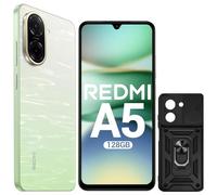 XIAOMI Redmi A5 Smartphone 4+128GB 4G - Pantalla 6.88" 120Hz | Cámara Dual IA 32MP | Batería 5200mAh | Lector Lateral de Huellas | Procesador Octa-Core (Verde, con Funda)