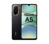 XIAOMI Redmi A5 - Smartphone de 3+64GB, Pantalla inmersiva de 6,88" 120 Hz, Potente procesador Octa Core, Cámara Dual AI de 32 MP, 5200 mAh, Cargador no Incluido, Negro (Versión ES)