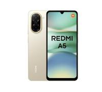 XIAOMI Redmi A5 - Smartphone de 4+128GB, Pantalla inmersiva de 6,88" 120 Hz, Potente procesador Octa Core, Cámara Dual AI de 32 MP, 5100 mAh, Cargador no Incluido, Dorado (Versión ES)