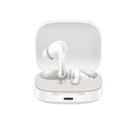 Xiaomi Redmi Buds 6 White - Batería de 42 Horas, Sonido Hi-Fi con Controladores duales, 49dB ANC, 4 Modos de ecualización, reducción de Ruido AI, Carga rápida, Bluetooth 5.4, Soporte Google Fast Pair