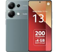 XIAOMI Redmi Note 13 Pro 4G - Smartphone de 8+256 GB, Pantalla de 6,67" AMOLED FHD+ 120Hz, Mediatek Helio G99 Ultra, Triple cámara de hasta 200MP, Hypercharge 67W, Verde (Versión ES)