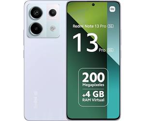 XIAOMI Redmi Note 13 Pro 5G- Smartphone 8+128GB, Snapdragon 7s, Pantalla AMOLED de 6,67 Pulgadas, 120Hz, Cámara Ultra Clara de 200MP con OIS, 5000mAh, 67W Turbo Carga, Púrpura [Versión Global]
