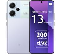 XIAOMI Redmi Note 13 Pro+ 5G - Smartphone de 8+256 GB, Pantalla de 6,67" AMOLED 1.5K 120Hz, MediaTek Dimensity 7200 Ultra, Triple cámara de hasta 200MP, Hypercharge 120W, Morado (Versión ES)