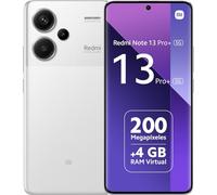 XIAOMI Redmi Note 13 Pro+ 5G - Smartphone de 8+256 GB, Pantalla de 6,67" AMOLED 1.5K 120Hz, MediaTek Dimensity 7200 Ultra, Triple cámara de hasta 200MP, Hypercharge 120W, Blanco (Versión ES)