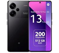 Xiaomi Redmi Note 13 PRO+ Plus 5G + 4G Lte (para Tmobile Mint Tello y Global) (512 Gb + 12 Gb) 6.67 200Mp Triple Cam desbloqueado + (Negro medianoche) (Reacondicionado)