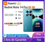 Xiaomi Redmi Note 14 Pro 16,9 cm (6.67") Ranura híbrida Dual SIM Android 14 4G USB Tipo C 8 GB 256 GB 5500 mAh Negro