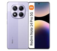 XIAOMI Redmi Note 14 Pro 5G 12+512 GB;Smartphone con Pantalla AMOLED de 6,67"； cámara de 200 MP, procesador Dimensity 7300-Ultra y batería de 5110 mAh, Color Violeta (sin Cargador)