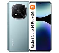 XIAOMI Redmi Note 14 Pro+ 5G Smartphone, 8+256 GB, Azul, Cámara AI Pro-Grade de 200MP, IP68, HyperCharge de 120W, Funciones AI, NFC (con Cargador Incluido)