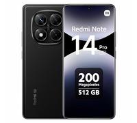 XIAOMI Redmi Note 14 Pro 5G - Smartphone de 12+512GB, Pantalla de 6.67" AMOLED FHD+ 120Hz, MediaTek Dimensity 7300-Ultra, cámara de 200MP, TurboCharge 45W, Cargador no Incluido, Negro (Versión ES)