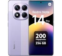 Xiaomi Redmi Note 14 Pro 5G - Smartphone de 8+256GB, Pantalla de 6.67" AMOLED FHD+ 120Hz, MediaTek Dimensity 7300-Ultra, cámara de 200MP, TurboCharge 45W, Cargador no Incluido, Morado (Versión ES)