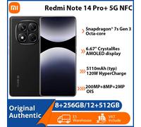 Xiaomi Redmi Note 14 Pro+ 5G 16,9 cm (6.67") SIM doble USB Tipo C 8 GB 256 GB 5110 mAh Negro