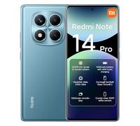 Xiaomi Redmi Note 14 Pro Smart Phone 8GB+256GB 6.67-Inch Rhythm Eye Protection Fingerprint Unlock 50 Million Pixels/Dual Card Dual Standby/NFC Function, 45W Charging, Cargador no Incluido, Ocean Blue