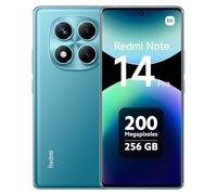 XIAOMI Redmi Note 14 Pro - Smartphone de 8+256GB, Pantalla de 6.67" AMOLED FHD+ 120Hz, MediaTek Helio G100-Ultra, cámara de 200MP, TurboCharge 45W, 5500 mAh, Cargador no Incluido, Azul (Versión ES)