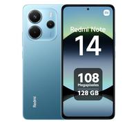XIAOMI Redmi Note 14 - Smartphone de 6+128GB, Pantalla de 6.67" AMOLED FHD+ 120Hz, MediaTek Helio G99-Ultra, cámara de 108MP, TurboCharge 33W, 5500 mAh, Cargador no Incluido, Azul (Versión ES)