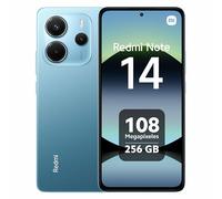 XIAOMI Redmi Note 14 - Smartphone de 8+256GB, Pantalla de 6.67" AMOLED FHD+ 120Hz, MediaTek Helio G99-Ultra, cámara de 108MP, TurboCharge 33W, 5500 mAh, Cargador no Incluido, Azul (Versión ES)