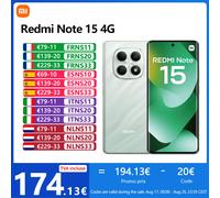 Xiaomi - Redmi Note 15 17,2 cm (6.77"") 8 GB 256 GB 6000 mAh Negro